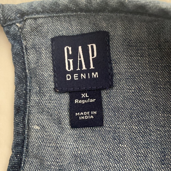 Gap chambray ruffle top - Picture 3 of 5